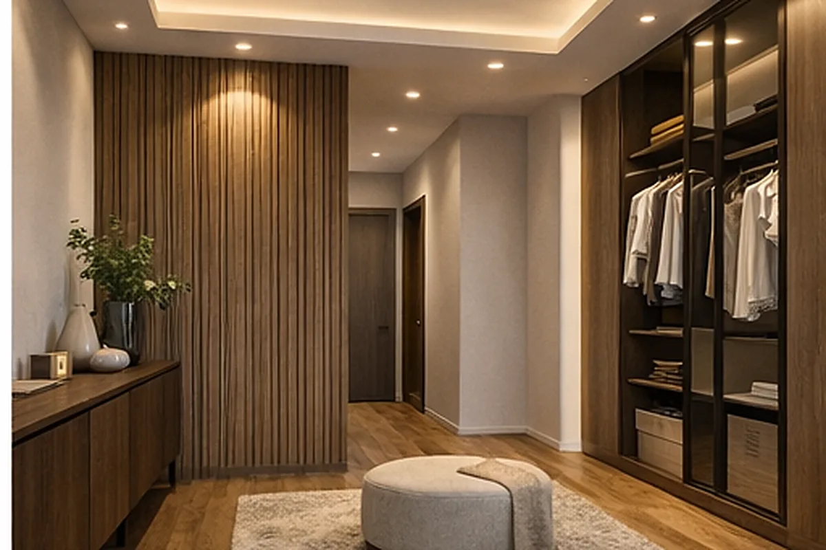 İzmir komple ev yenileme hol aydınlatma ve depolama çözümleri